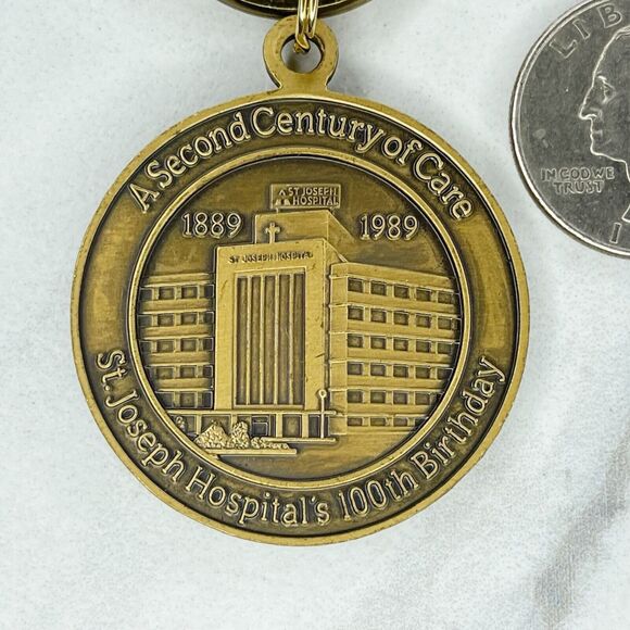 St. Joseph Hospital Second Century of Care Keychain Keyring - Picture 4 of 7